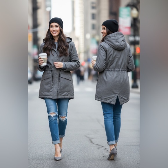 Lands' End Jackets & Blazers - Lands' End Women's Gray winter Jacket